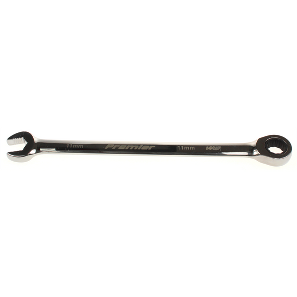 Sealey Comb. ratchet spanner 11mm (extra-long)