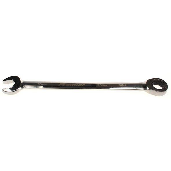 Sealey Comb. ratchet spanner 17mm (extra-long)