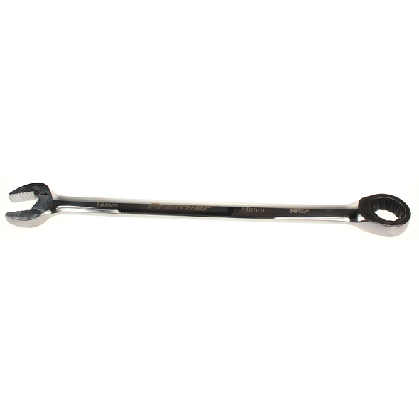 Sealey Comb. ratchet spanner 18mm (extra-long)