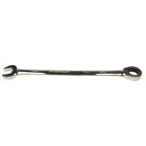 Sealey Comb. ratchet spanner 19mm (extra-long)