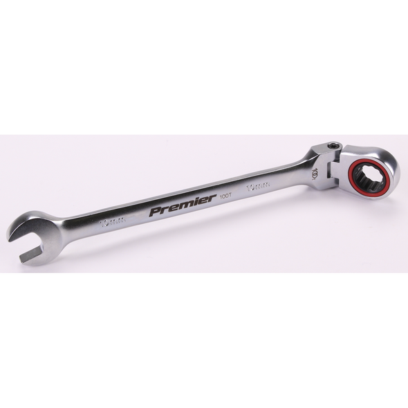 Sealey Flex-Head Ratchet Comb. Spanner 10mm