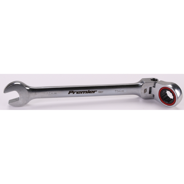 Sealey Flex-Head Ratchet Comb. Spanner 11mm