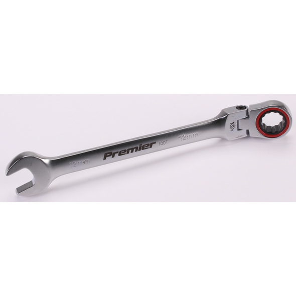 Sealey Flex-Head Ratchet Comb. Spanner 12mm