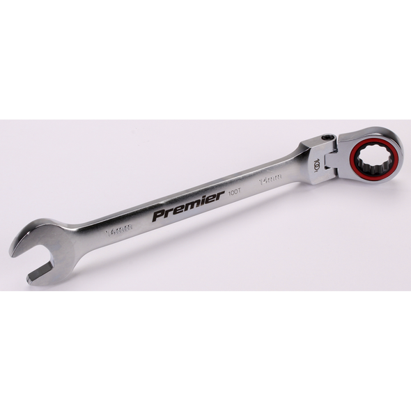 Sealey Flex-Head Ratchet Comb. Spanner 14mm