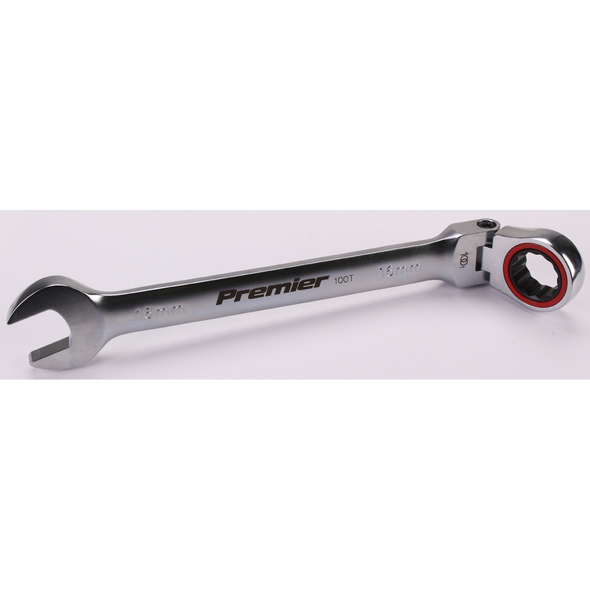 Sealey Flex-Head Ratchet Comb. Spanner 16mm