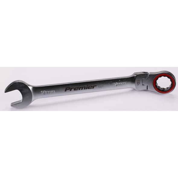 Sealey Flex-Head Ratchet Comb. Spanner 19mm
