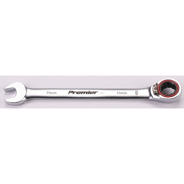 Sealey Reversible Ratchet Comb. Spanner 11mm