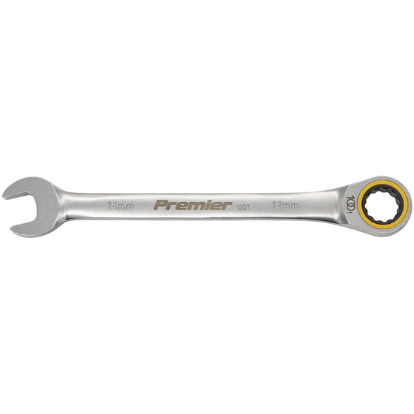 Sealey Combination Ratchet Spanner 14mm (Platinum Series)