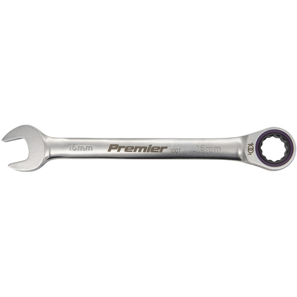Sealey Combination Ratchet Spanner 16mm (Platinum Series)