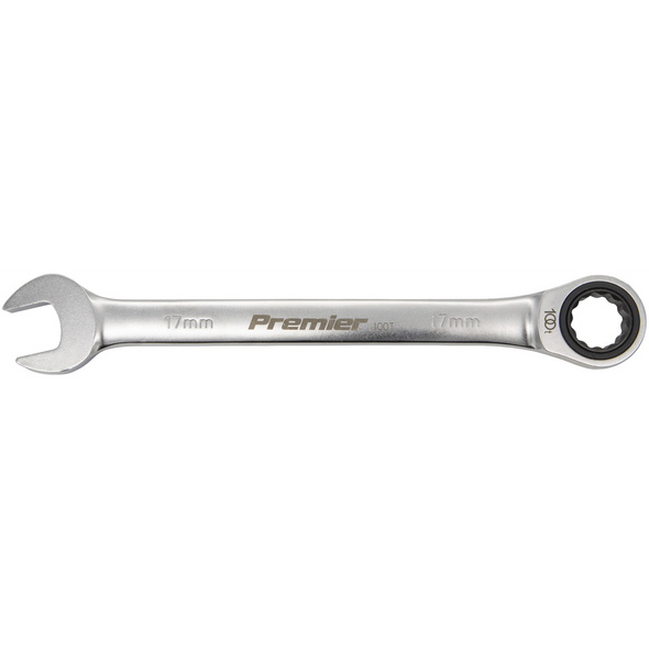Sealey Combination Ratchet Spanner 17mm (Platinum Series)