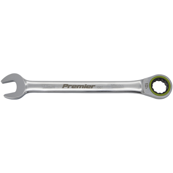 Sealey Combination Ratchet Spanner 18mm (Platinum Series)