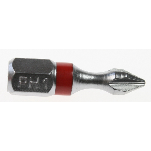 Sealey Phillips bit ph1 25mml 'red' (impact grade)