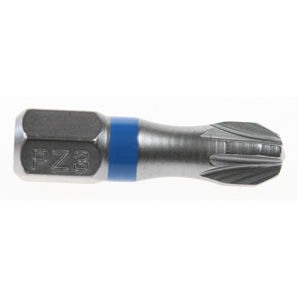 Sealey Pozi bit pz3 25mml 'blue' (impact grade)