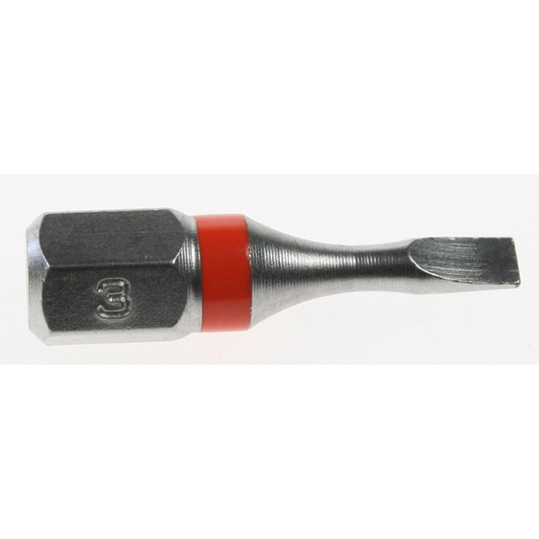 Sealey Slotted bit sl3 25mml 'dark orange' (impact grade)