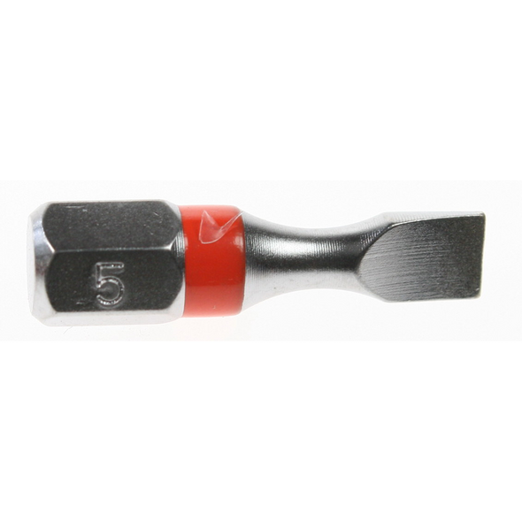 Sealey Slotted bit sl5 25mml 'dark orange' (impact grade)
