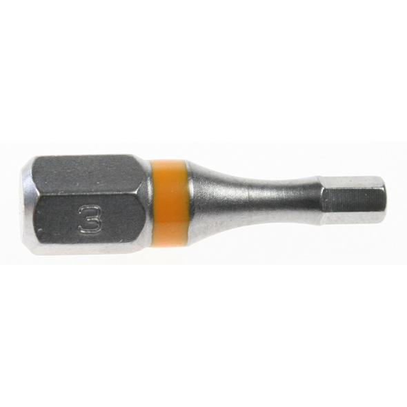 Sealey Hex bit h3 25mml 'orange' (impact grade)