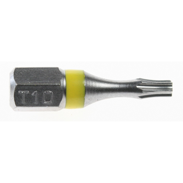 Sealey Trx-star bit t10 25mml 'yellow' (impact grade)