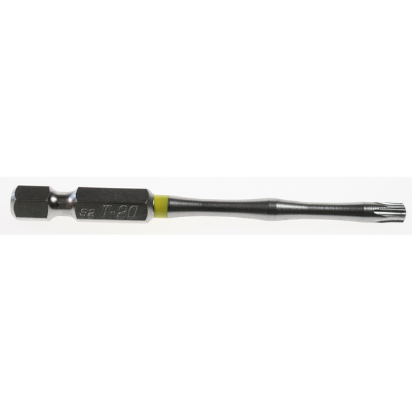 Sealey Trx-star bit t20 75mml 'yellow' (impact grade)