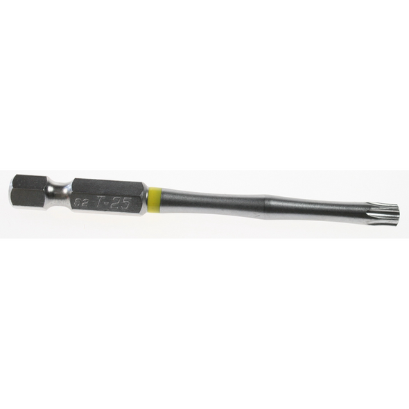 Sealey Trx-star bit t25 75mml 'yellow' (impact grade)