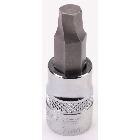Sealey 3/8"Dr Hex Socket Bit (Lock-On) 7mm