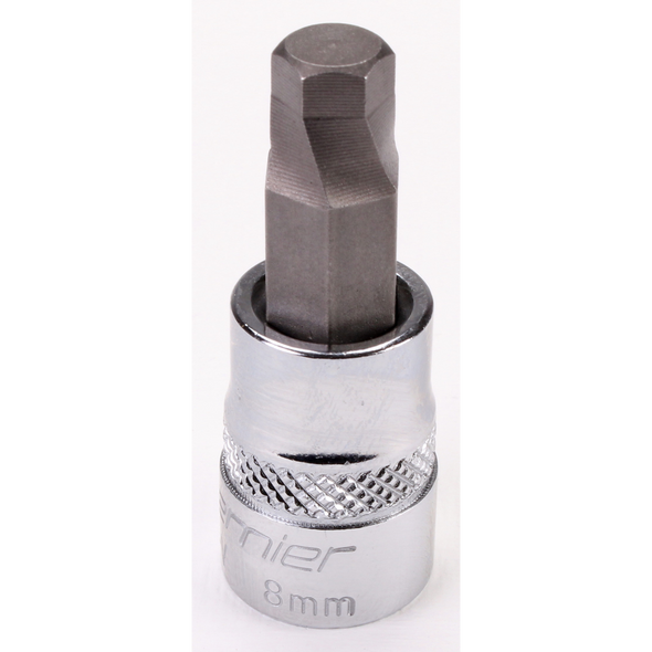 Sealey 3/8"Dr Hex Socket Bit (Lock-On) 8mm