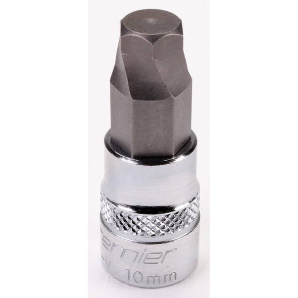 Sealey 3/8"Dr Hex Socket Bit (Lock-On) 10mm