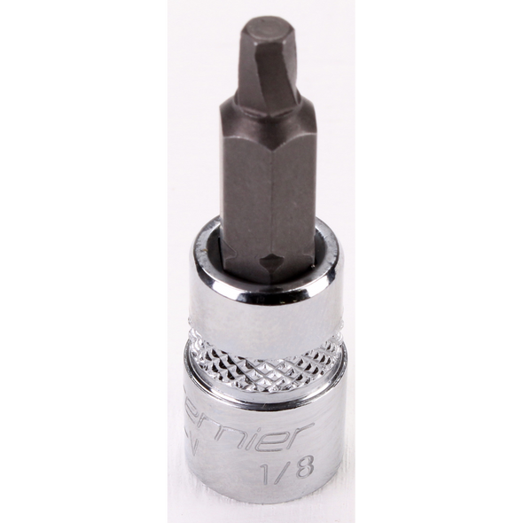 Sealey 1/4"Dr Hex Socket Bit (Lock-On) 1/8"