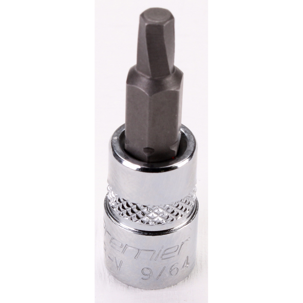 Sealey 1/4"Dr Hex Socket Bit (Lock-On) 9/64"