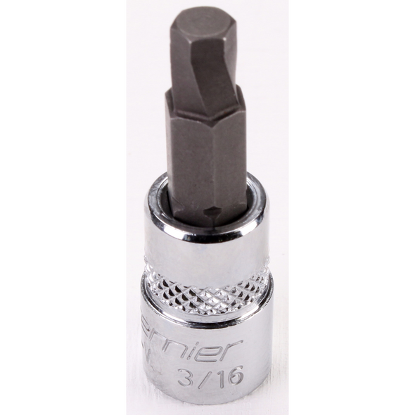 Sealey 1/4"Dr Hex Socket Bit (Lock-On) 3/16"