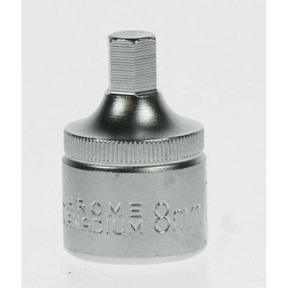 Sealey 1/2"dr stubby hex socket 8x40mm