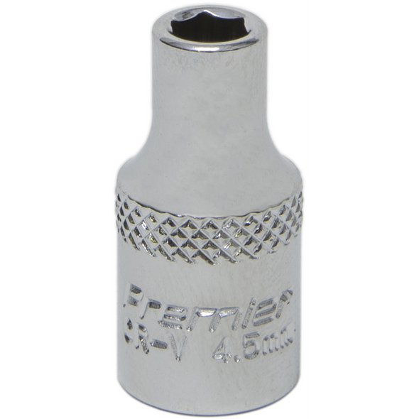 Sealey 1/4"Dr Socket 4.5mm (Mirror Finish)