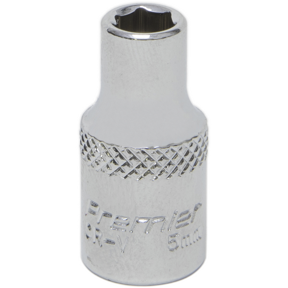 Sealey 1/4"Dr Socket 5mm (Mirror Finish)