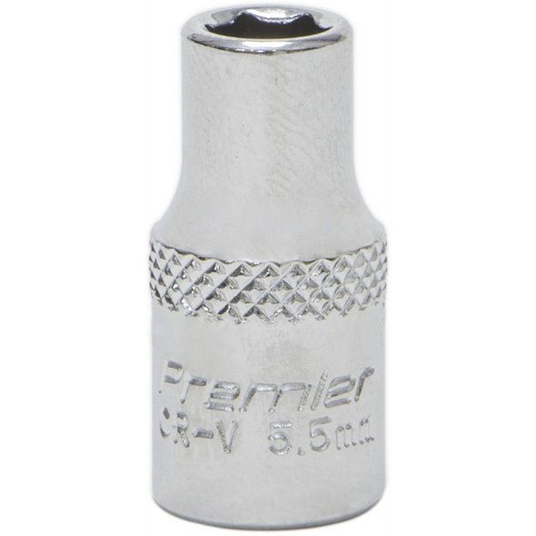 Sealey 1/4"Dr Socket 5.5mm (Mirror Finish)