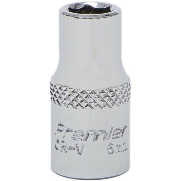 Sealey 1/4"Dr Socket 6mm (Mirror Finish)