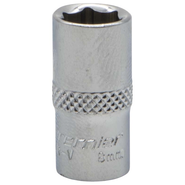 Sealey 1/4"Dr Socket 8mm (Mirror Finish)