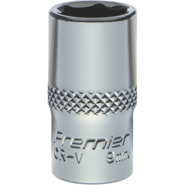 Sealey 1/4"Dr Socket 9mm (Mirror Finish)