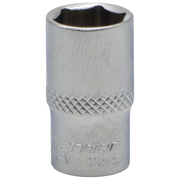 Sealey 1/4"Dr Socket 10mm (Mirror Finish)