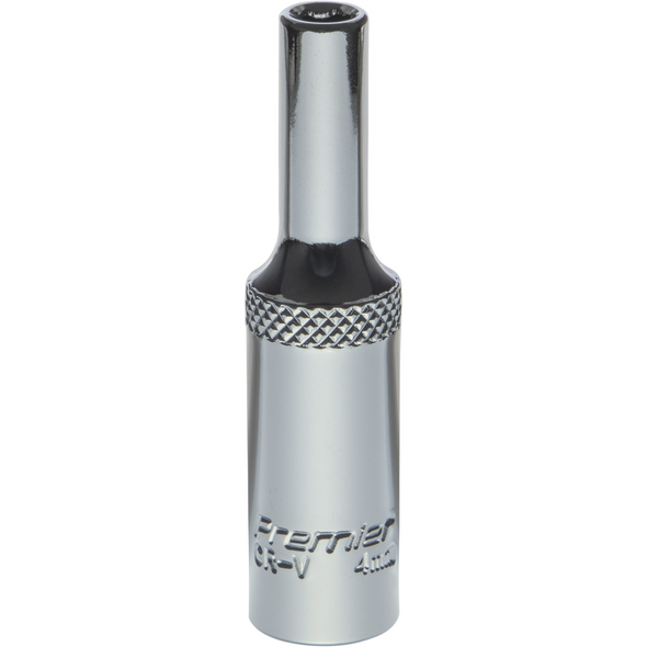 Sealey 1/4"Dr Deep Socket 4mm (Mirror Finish)