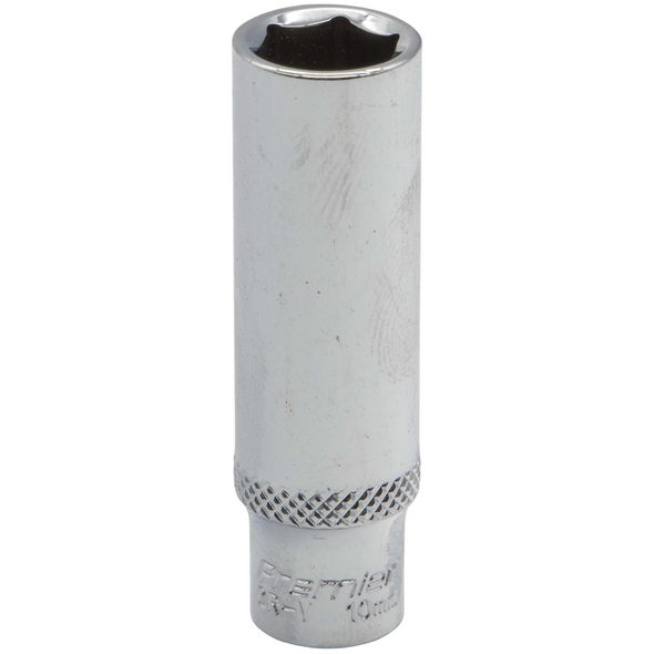 Sealey 1/4"Dr Deep Socket 10mm (Mirror Finish)