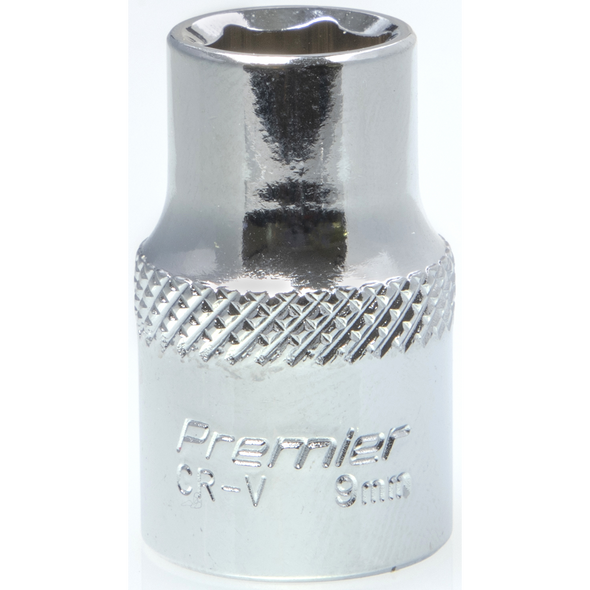 Sealey 3/8"Dr Socket 9mm (Mirror Finish)