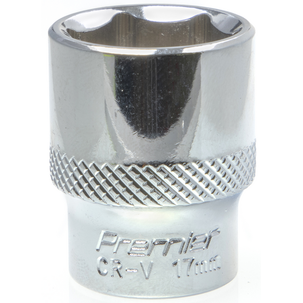 Sealey 3/8"Dr Socket 17mm (Mirror Finish)