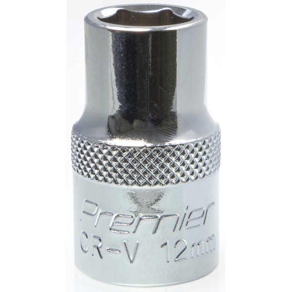 Sealey 1/2"Dr Socket 12mm (Mirror Finish)