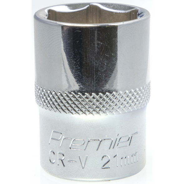 Sealey 1/2"Dr Socket 21mm (Mirror Finish)