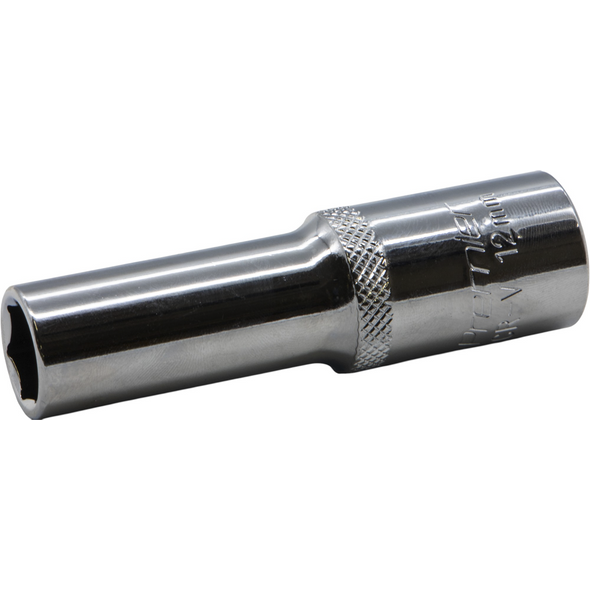 Sealey 1/2"Dr Deep Socket 12mm (Mirror Finish)