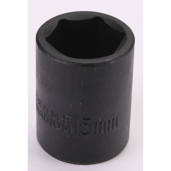 Sealey Impact Socket 3/8"Sq Drive 15mm