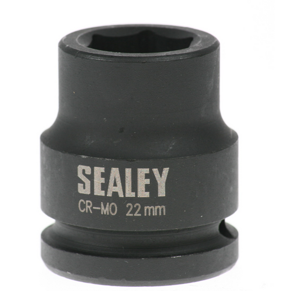 Sealey Socket, impact, 22mm-7/8" 3/4" drive