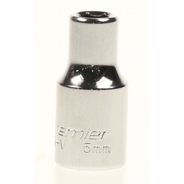 Sealey 1/4"dr socket 5mm 'mirror finish'