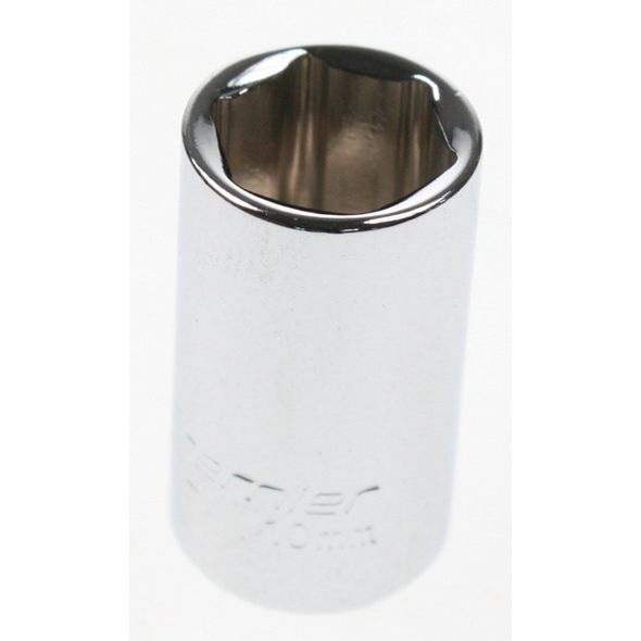 Sealey 1/4"dr socket 10mm 'mirror finish'