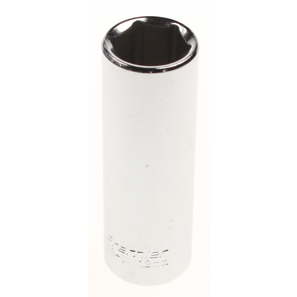 Sealey 1/4"dr socket 12mm (deep) 'mirror finish'