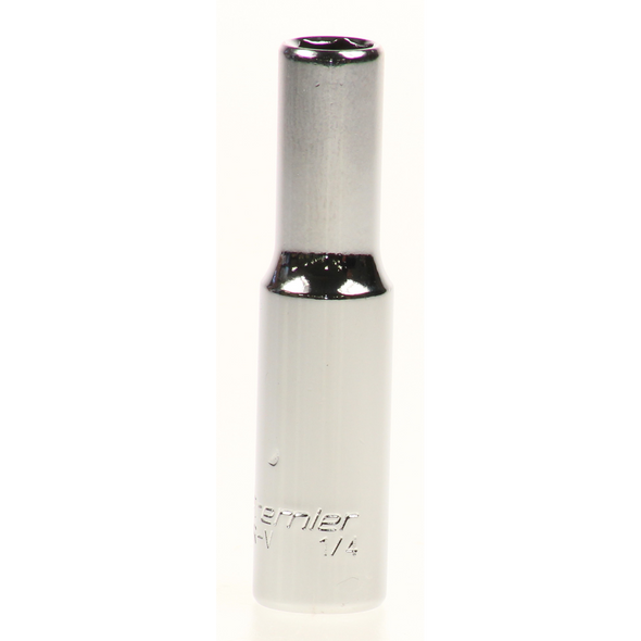 Sealey 1/4"dr socket 1/4" (deep) 'mirror finish'